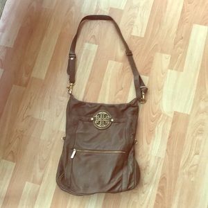 REAL Tory Burch brown cross body purse